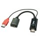 Lindy 38147 cavo e adattatore video 0,1 m HDMI tipo A (Standard) DisplayPort Nero, Rosso 2