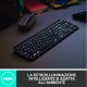 Logitech , MX Keys, tastiera wireless avanzata con illuminazione, digitazione reattiva, retroilluminazione, Bluetooth, USB-C, Apple, macOS, Microsoft Windows, Linux, iOS, Android, struttura in metallo 6