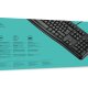 Logitech Keyboard K120 for Business tastiera USB QWERTY US International Nero 8