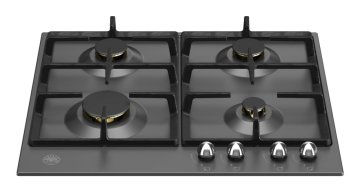 Bertazzoni Heritage Nero Da incasso 60 cm Gas 4 Fornello(i)