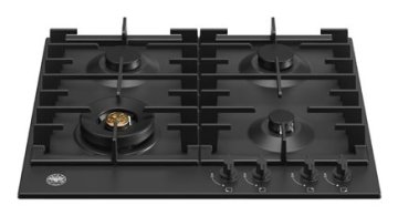 Bertazzoni P604LMODNE piano cottura Nero Da incasso 60 cm Gas 4 Fornello(i)