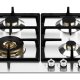 Bertazzoni P604LPROX piano cottura Argento 60 cm Gas 4 Fornello(i) 2