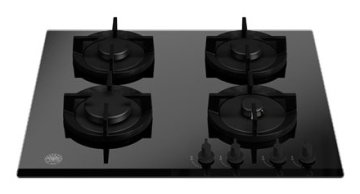 Bertazzoni P604MODGNE piano cottura Nero 60 cm Gas 4 Fornello(i)