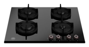 Bertazzoni P604PROGNE piano cottura Nero 60 cm Gas 4 Fornello(i)