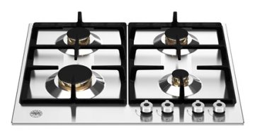 Bertazzoni P604PROX piano cottura Argento 60 cm Gas 4 Fornello(i)