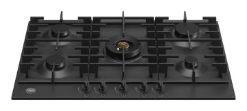 Bertazzoni Modern Nero Da incasso 75 cm Gas 5 Fornello(i)