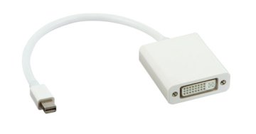 Lindy Mini DisplayPort - DVI-D, M-F 0,2 m Bianco