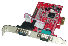 Lindy 3-Port PCIe Serial/Parallel Card scheda di interfaccia e adattatore