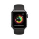 Apple Watch Series 3 GPS, 38mm in alluminio grigio siderale con cinturino Sport Nero 3