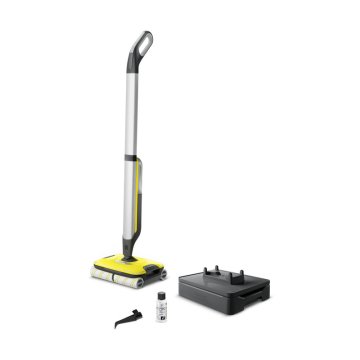 Kärcher FC 7 Cordless Scopa elettrica Batteria Bagnato Senza sacchetto Argento, Giallo