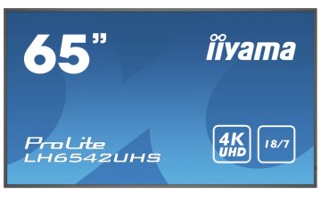 iiyama LH6542UHS-B1 visualizzatore di messaggi Pannello piatto per segnaletica digitale 163,8 cm (64.5") IPS 500 cd/m² 4K Ultra HD Nero Processore integrato Android 8.0 18/7