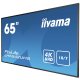 iiyama LH6542UHS-B1 visualizzatore di messaggi Pannello piatto per segnaletica digitale 163,8 cm (64.5