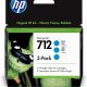 HP Confezione da 3 cartucce di inchiostro ciano originale DesignJet 712 da 29 ml 2