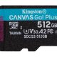 Kingston Technology Scheda microSDXC Canvas Go Plus 170R A2 U3 V30 da 512GB + adattatore 4