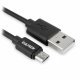 Vultech SM-T31BK cavo USB 1 m USB 2.0 USB A Micro-USB B Nero, Argento 2