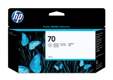 HP Cartuccia inchiostro grigio chiaro DesignJet 70, 130 ml