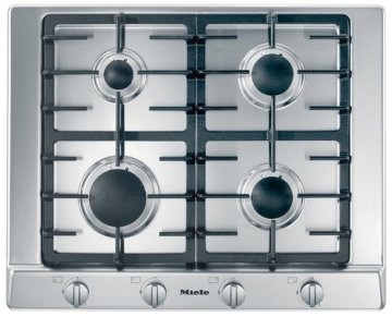 Miele KM 2010 G Acciaio inossidabile Da incasso Gas 4 Fornello(i)