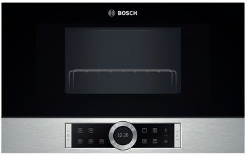 Bosch BEL634GS1 forno a microonde Da incasso 21 L 900 W Nero, Argento