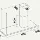 Falmec Lumen Isola 175 Cappa aspirante a isola Acciaio inox 800 m³/h C 3
