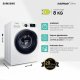 Samsung WW8NK62E0RW/ET lavatrice slim a caricamento frontale Addwash™ 8 kg Classe C 1200 giri/min, Porta nera old + panel nero 3