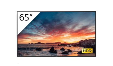 Sony FWD-65X80H/T visualizzatore di messaggi Pannello piatto per segnaletica digitale 163,8 cm (64.5") LED, IPS Wi-Fi 560 cd/m² 4K Ultra HD Nero Processore integrato Android 9.0 18/7