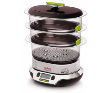 Tefal VS4003 pentola a vapore 3 cestello/i Libera installazione 1800 W Nero, Verde, Metallico