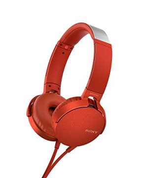 Sony MDR-XB550AP Auricolare Cablato A Padiglione Musica e Chiamate Rosso