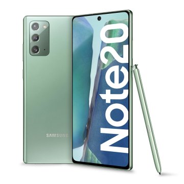 Samsung Galaxy Note20 Smartphone, Display 6.7" Super AMOLED Plus FHD+, 3 fotocamere posteriori, 256GB Espandibili, RAM 8GB, Batteria 4300 mAh, WiFi, Android 10, Mystic Green