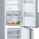 Bosch Serie 4 KGN39XL4P frigorifero con congelatore Libera installazione 366 L Cromo 5