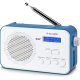 New Majestic RT 195 DAB Portatile Digitale Blu, Bianco 2