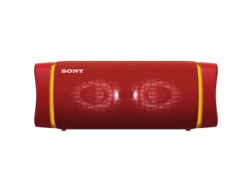 Sony SRS XB33 - Speaker bluetooth waterproof, cassa portatile con autonomia fino a 24 ore e effetti luminosi (Rosso)