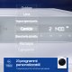 Samsung WW90T734DWH/S3 lavatrice a caricamento frontale Ultrawash 9 kg Classe A 1400 giri/min, Porta nero/bianca + Display silver 4