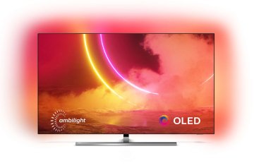 Philips 55OLED855/12 TV 139,7 cm (55") 4K Ultra HD Smart TV Wi-Fi Nero, Argento