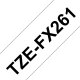 Brother TZE-FX261 nastro per etichettatrice Nero su bianco 2