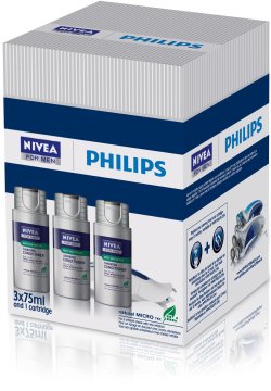 Philips NIVEA Balsamo per rasatura (confezione da 3) HS803/04