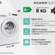 Samsung DV80T5220TW asciugatrice Libera installazione Caricamento frontale 8 kg A+++ Bianco 5