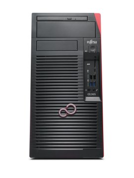 Fujitsu CELSIUS W580 Intel® Core™ i7 i7-9700 16 GB DDR4-SDRAM 512 GB SSD NVIDIA Quadro P2200 Windows 10 Pro Micro Tower Stazione di lavoro Nero, Rosso