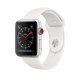 Apple Watch Series 3 GPS + Cellular, 42mm in alluminio argento con cinturino Sport Bianco 2