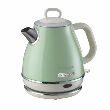 Ariete Linea Vintage 2868 Bollitore Elettrico Vintage 1 Litro - Infusi, Tè e Tisane - Autospegnimento - Acciaio Inox - 1 Litro - 1600 Watt - Verde