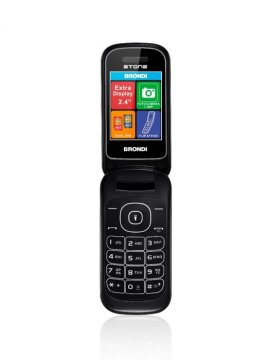 Brondi Stone 6,1 cm (2.4") 86 g Nero Telefono cellulare basico