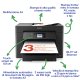 Epson WorkForce WF-7830DTWF, stampante multifunzione A3 getto d'inchiostro (stampa, scansione, copia), Display LCD 6,9 cm, Wi-Fi Direct, 3 mesi inchiostro incluso con ReadyPrint 3