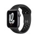 Apple Watch Nike SE GPS, 44mm in alluminio grigio siderale con cinturino Sport Nike Antracite/Nero 2