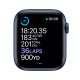 Apple Watch Serie 6 GPS, 44mm in alluminio azzurro con cinturino Sport Deep navy 5