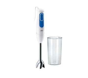 Braun MQ 3000 WH Smoothie+ 0,6 L Frullatore ad immersione 700 W Blu, Bianco