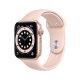 Apple Watch Serie 6 GPS, 44mm in alluminio oro con cinturino Sport Rosa sabbia 2