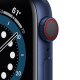 Apple Watch Serie 6 GPS + Cellular, 40mm in alluminio azzurro con cinturino Sport Deep navy 3