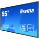 iiyama LH5542UHS-B1 visualizzatore di messaggi Pannello piatto per segnaletica digitale 138,7 cm (54.6