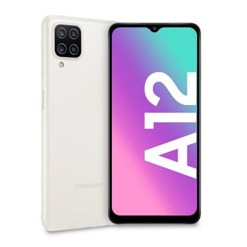 Samsung Galaxy A12 SM-A125FZWVEUE smartphone 16,5 cm (6.5") Doppia SIM Android 10.0 4G USB tipo-C 4 GB 64 GB 5000 mAh Bianco
