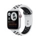 Apple Watch Nike Series 6 GPS + Cellular, 44mm in alluminio argento con cinturino Sport Nike Platino/Nero 2