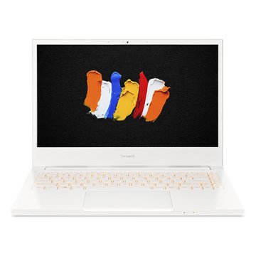 Acer ConceptD CN314-72G-79J2 Computer portatile 35,6 cm (14") Full HD Intel® Core™ i7 i7-10750H 16 GB DDR4-SDRAM 512 GB SSD NVIDIA® GeForce® GTX 1650 Max-Q Wi-Fi 6 (802.11ax) Windows 10 Pro Bianco